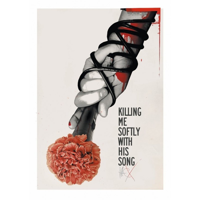 Killing Me Softly, postcard by Jacek Staniszewski