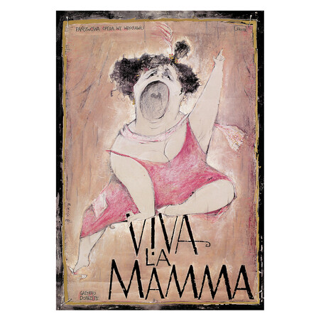 Viva la Mamma, postcard by Ryszard Kaja