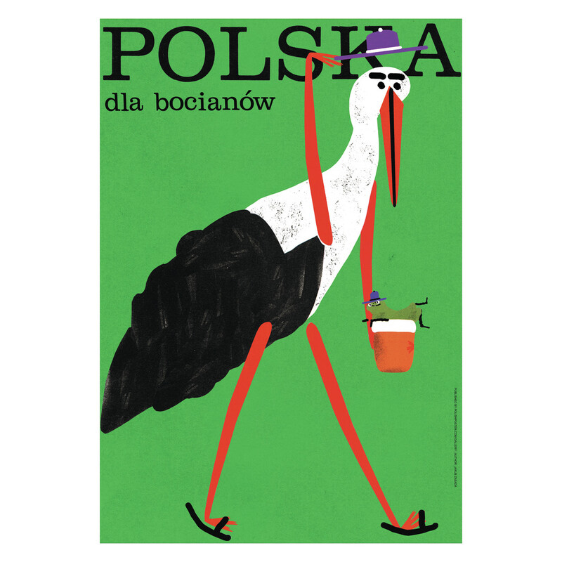 Polska dla bocianów, pocztówka, Jakub Zasada