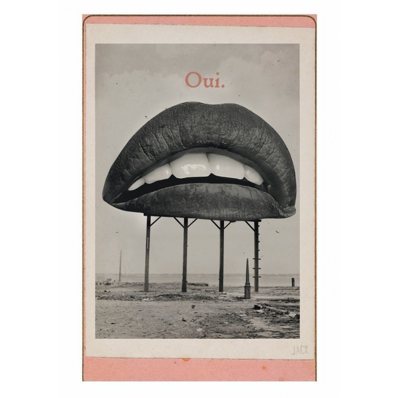 Oui, postcard by Jacek Staniszewski