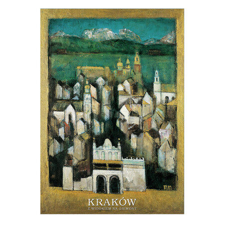 Kraków z widokiem na Giewont, postcard by Marlena Nizio