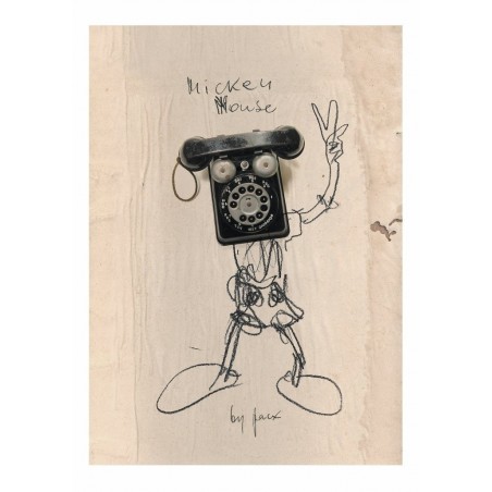 Mickey Mouse, postcard by Jacek Staniszewski