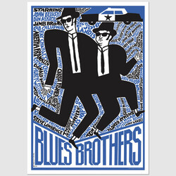 Blues Brothers, postcard by...