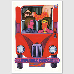 A Cloudless Vacation, postcard by Andrzej Krajewski