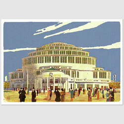 Centennial Hall postcard