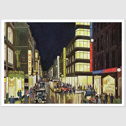 Oławska street, Wrocław, postcard