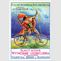 Pocztówka Polski Rower na Polskie Drogi, L. Włodarczyk