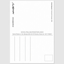 Pracująca dziewczyna, pocztówka, Andrzej Pągowski