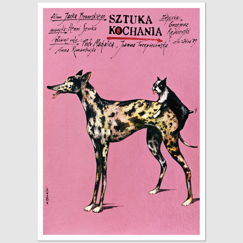 Sztuka kochania, pocztówka, Andrzej Pągowski