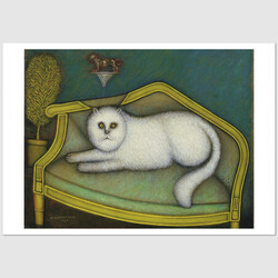 Angora Cat, postcard by...
