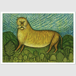 Pocztówka Tiger, Morris Hirshfield