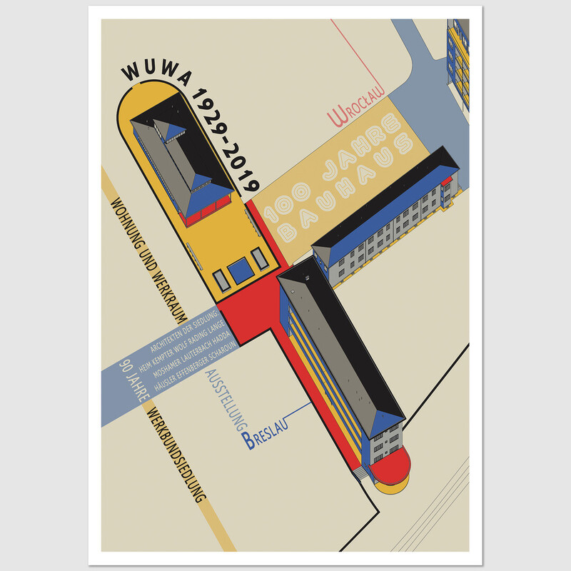 WUWA 1, Wrocław 1929-2019, pocztówka, Jan Jerzmański